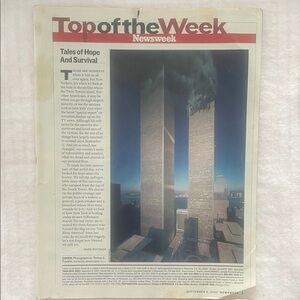 Rare Collectible! 🌟 Top of the Week NEWSWEEK SEPTEMBER 9, 2002  • 9/11 Coverage